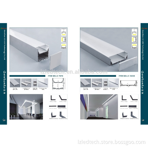 China aluminium profile for led strips manufacturer